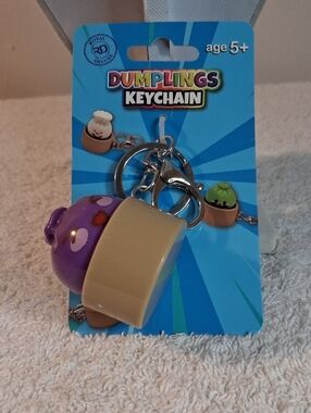 Dumplings Keychain Kids Toy - Brand in Purple